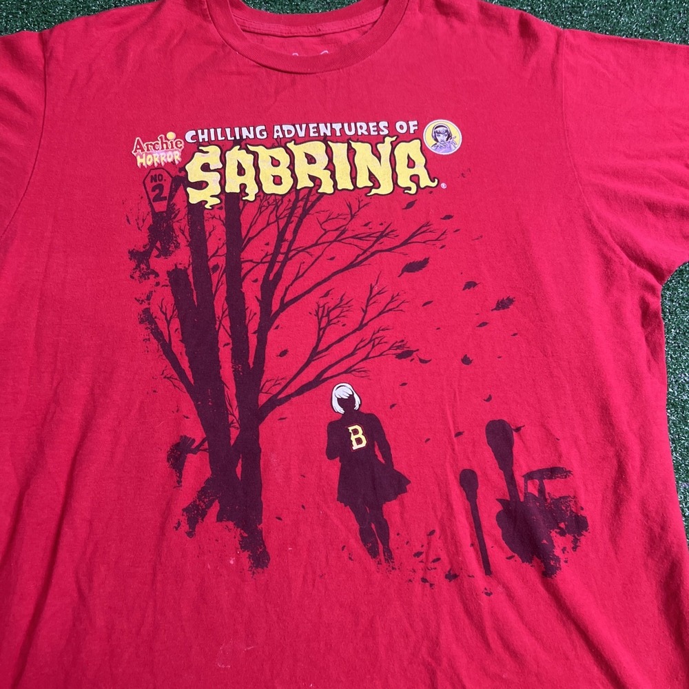 Archie Horror Comics Chilling Adventures Of Sabrina Red‎ T-Shirt Mens Size Large
